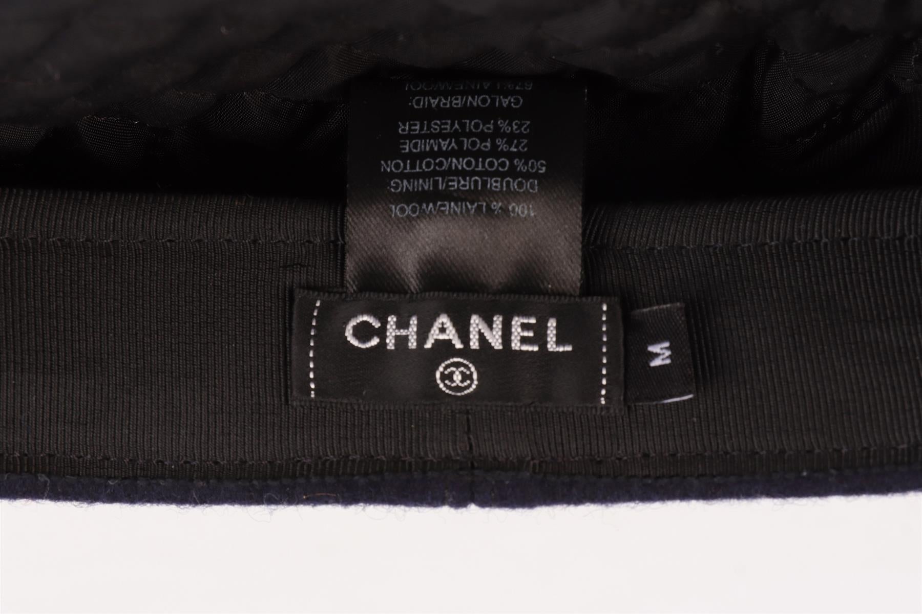 CHANEL NAVY 2019 WOOL CAP MEDIUM