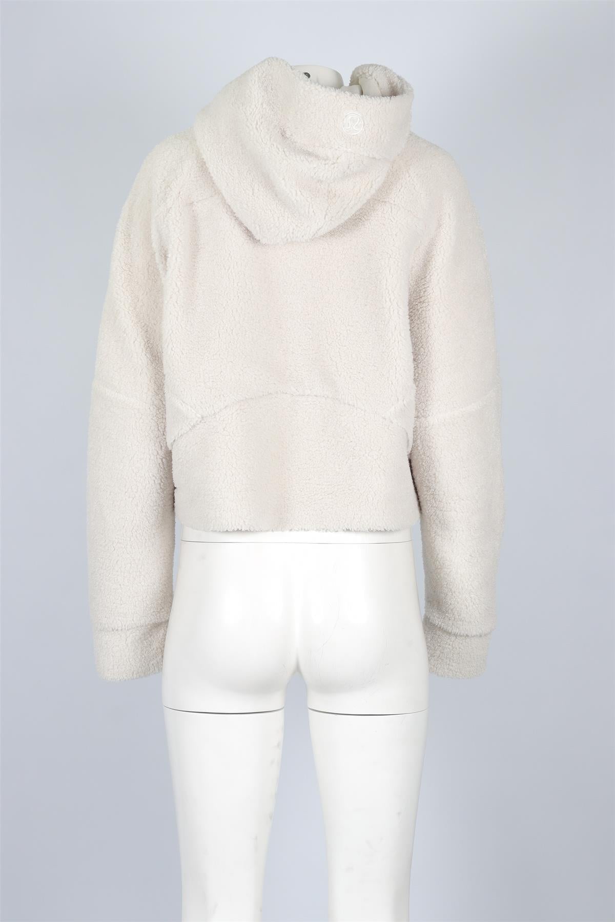 LULULEMON CREAM FLEECE HOODIE MEDIUM-LARGE