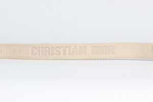 CHRISTIAN DIOR BEIGE CD FABRIC WAIST BELT ONE SIZE