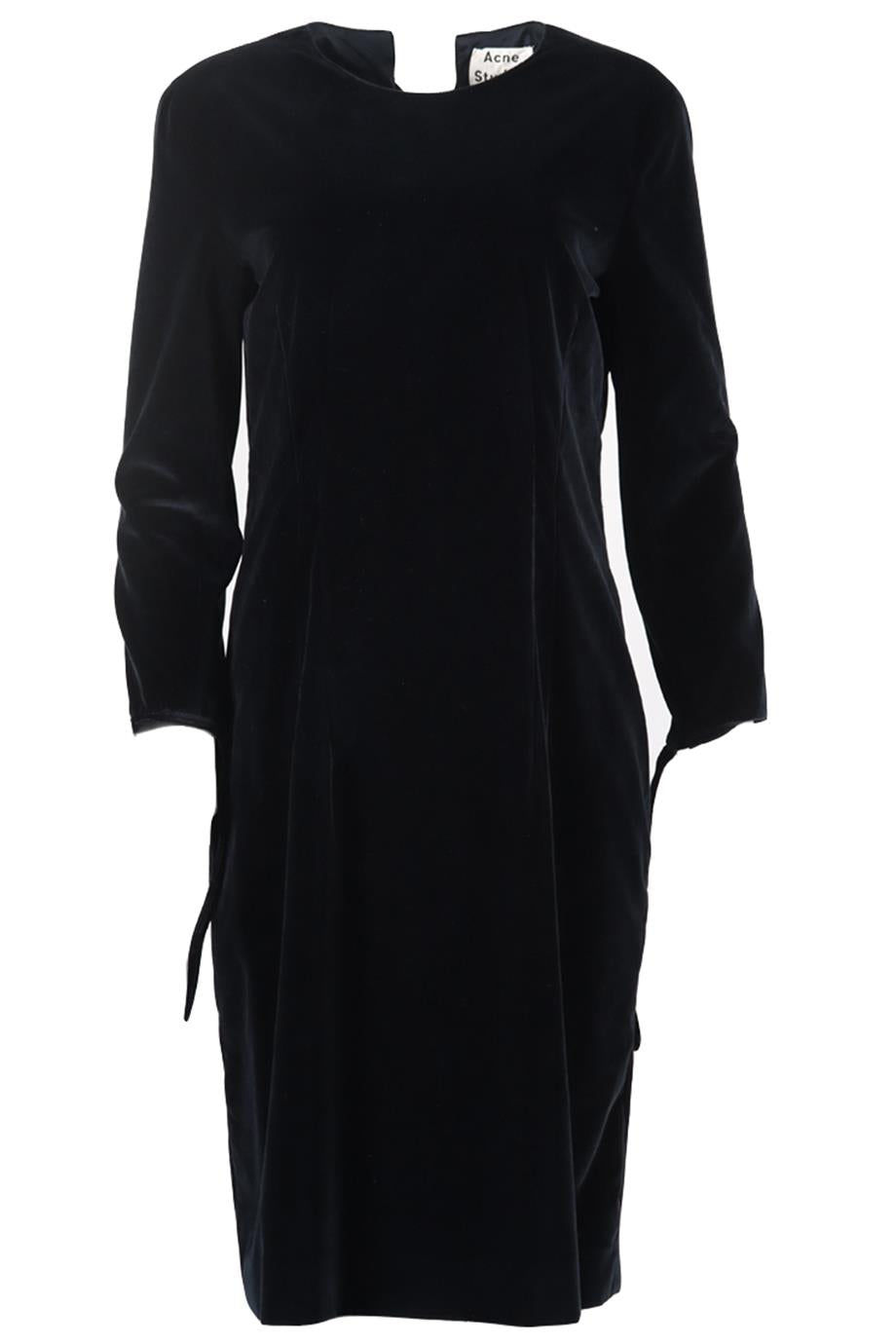 ACNE STUDIOS VELVET MIDI DRESS FR 40 UK 12