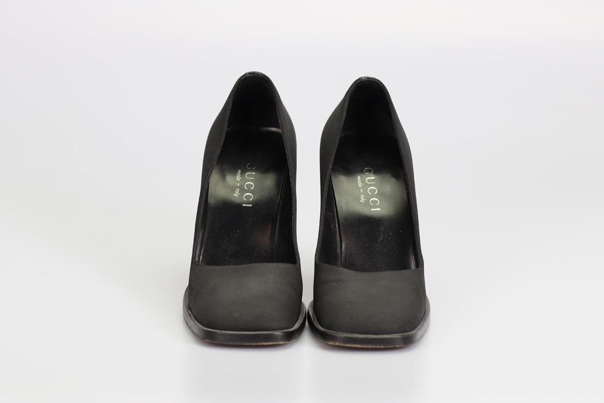 GUCCI VINTAGE GROSGRAIN PUMPS EU 36 UK 3 US 6