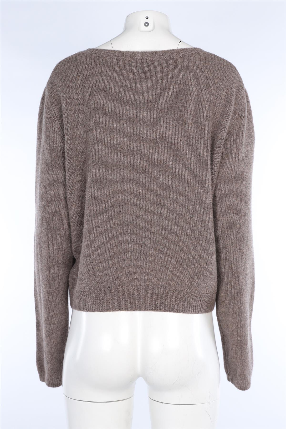 REFORMATION BROWN CASHMERE CARDIGAN XLARGE