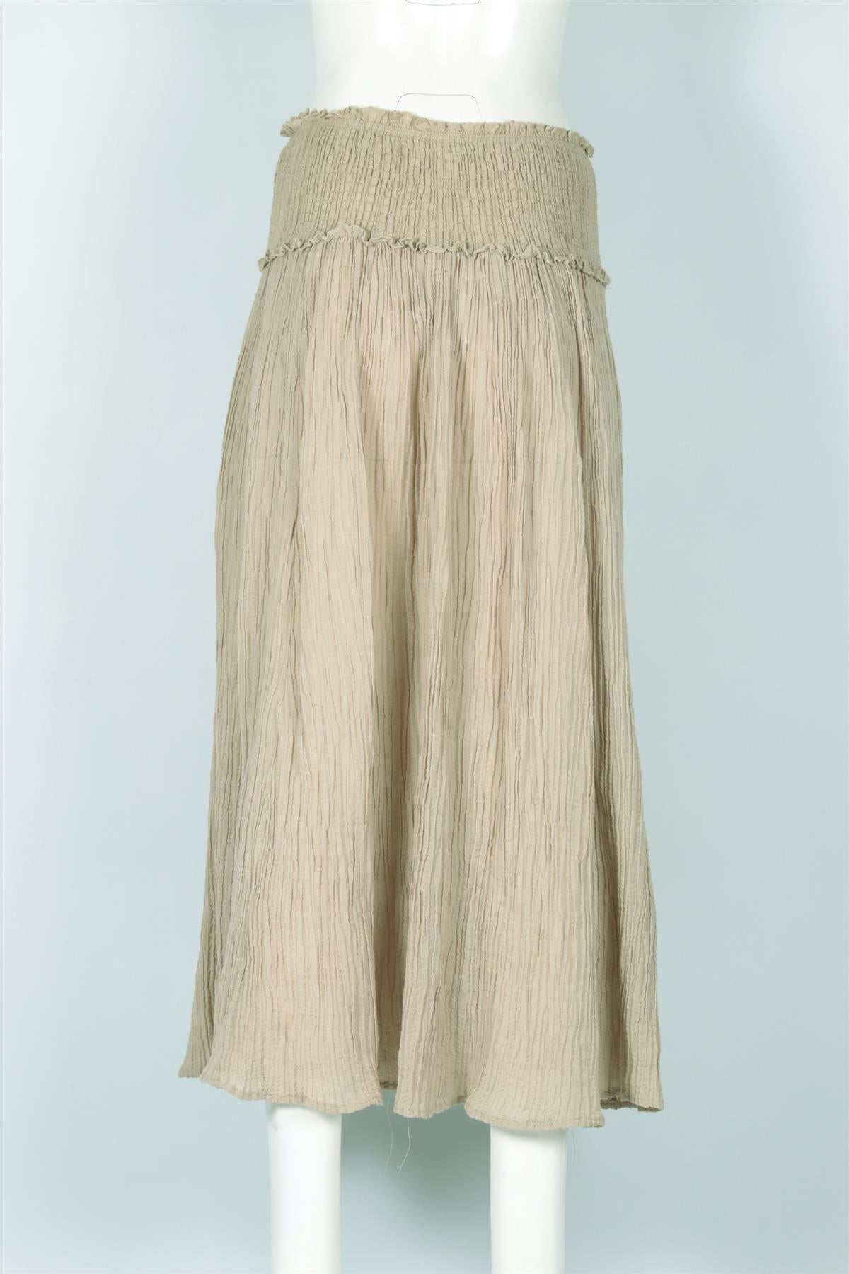 ZIMMERMANN GREEN COTTON MAXI SKIRT SMALL