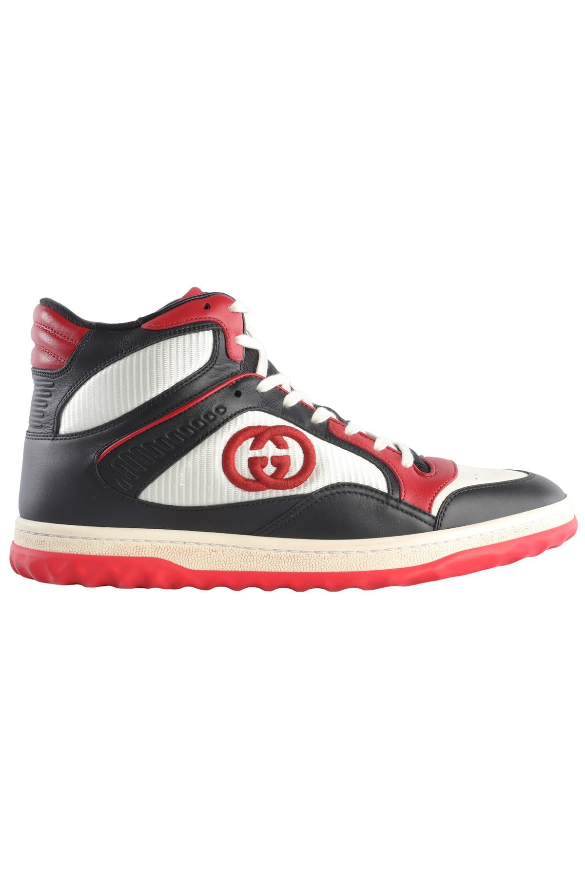 GUCCI RED MAC80 LEATHER SNEAKERS EU 40 UK 7 US 10