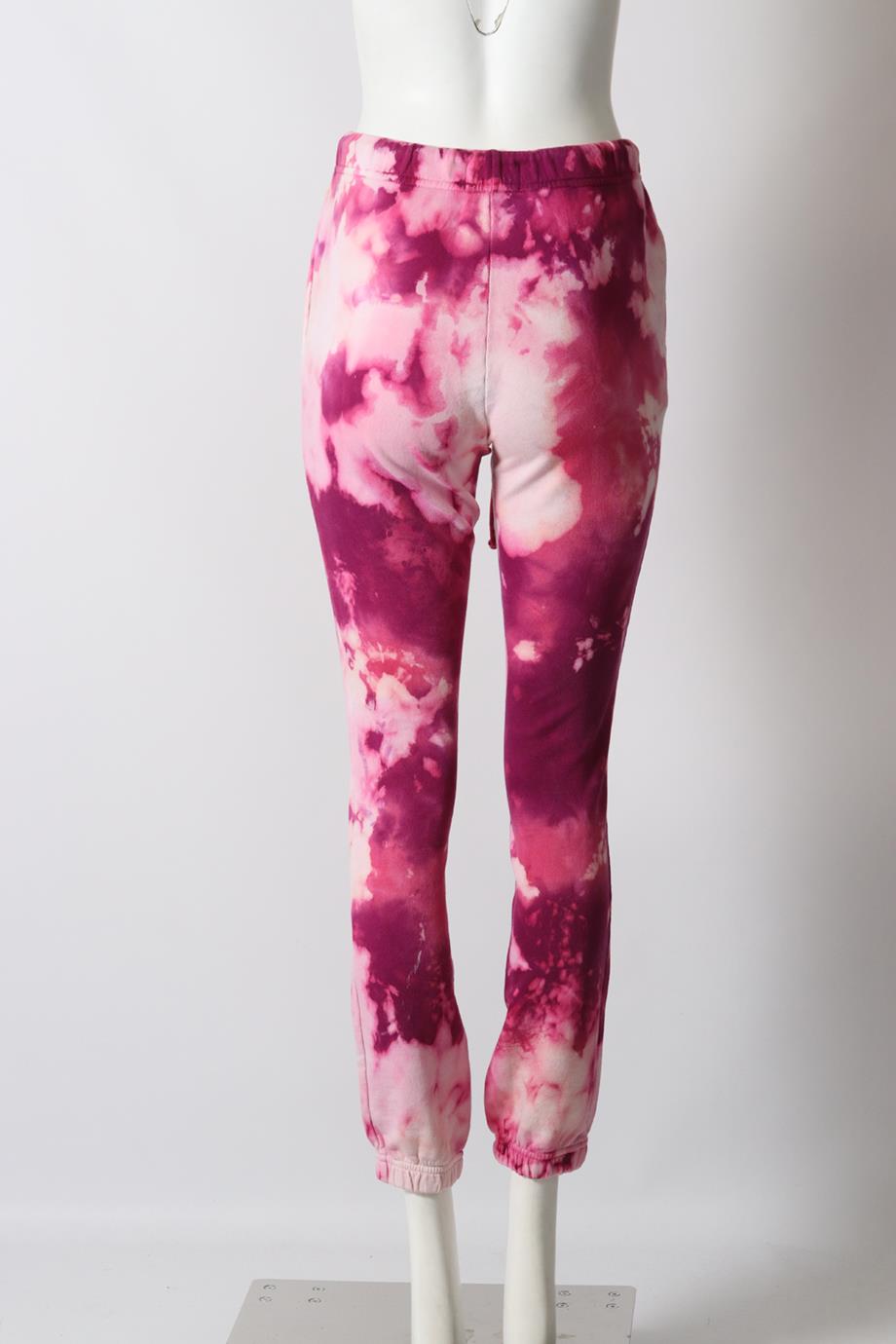 COTTON CITIZEN TIE DYED COTTON JERSEY TRACK PANTS SMALL