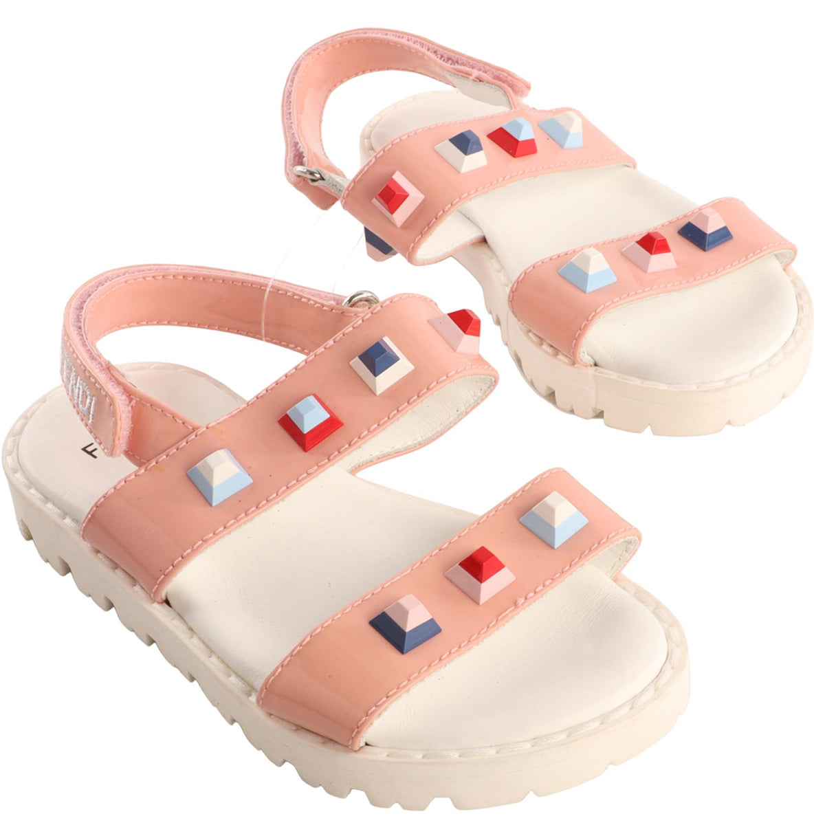 FENDI PINK KIDS GIRLS SANDALS EU 25 UK 7 US 10