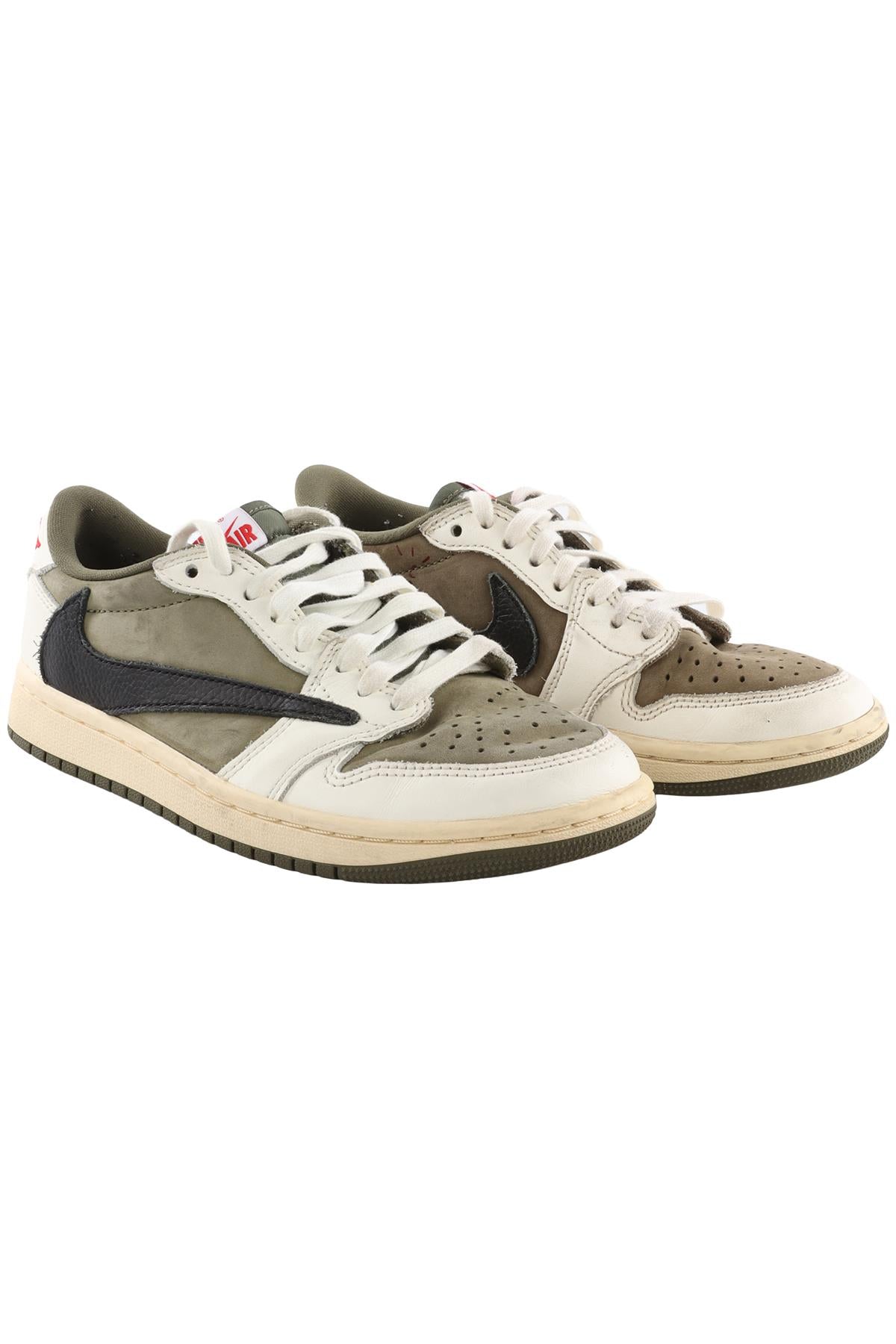 NIKE + TRAVIS SCOTT KID'S BOYS AIR JORDAN MEDIUM OLIVE SNEAKERS EU 36 UK 3.5 US 4