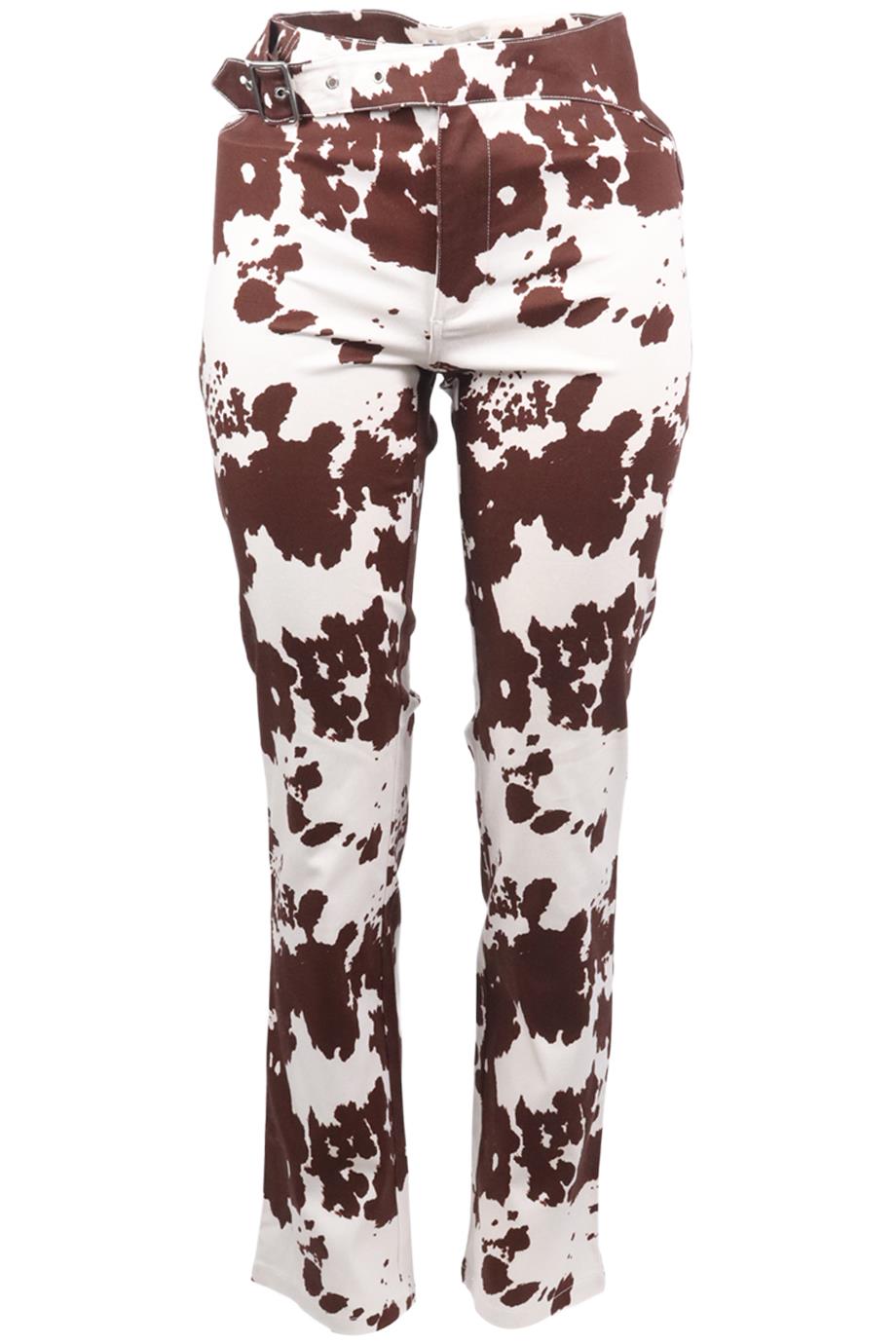 MIAOU COTTON BLEND STRAIGHT LEG PANTS SMALL