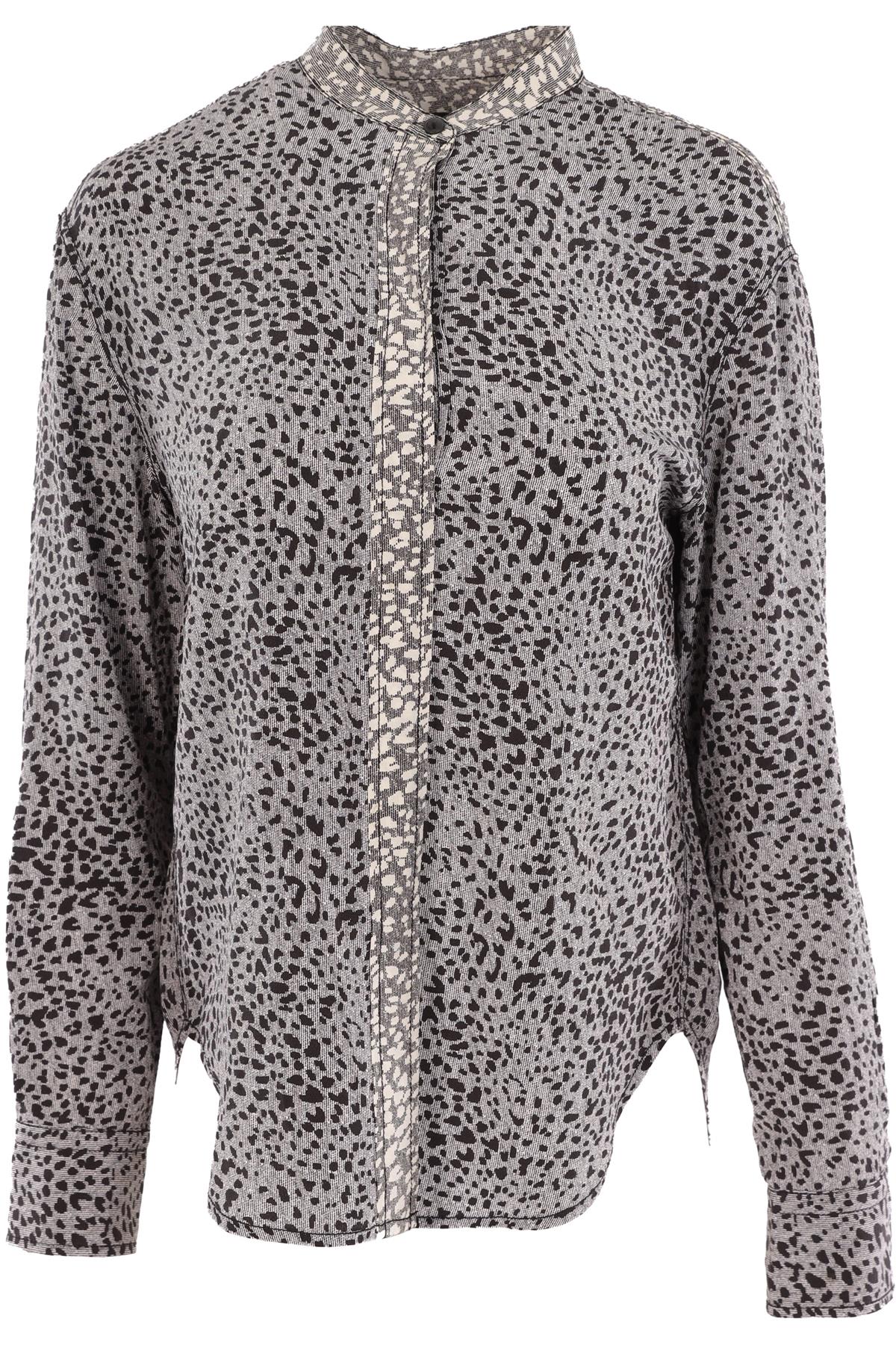 RAG & BONE GREY SILK SHIRT SMALL