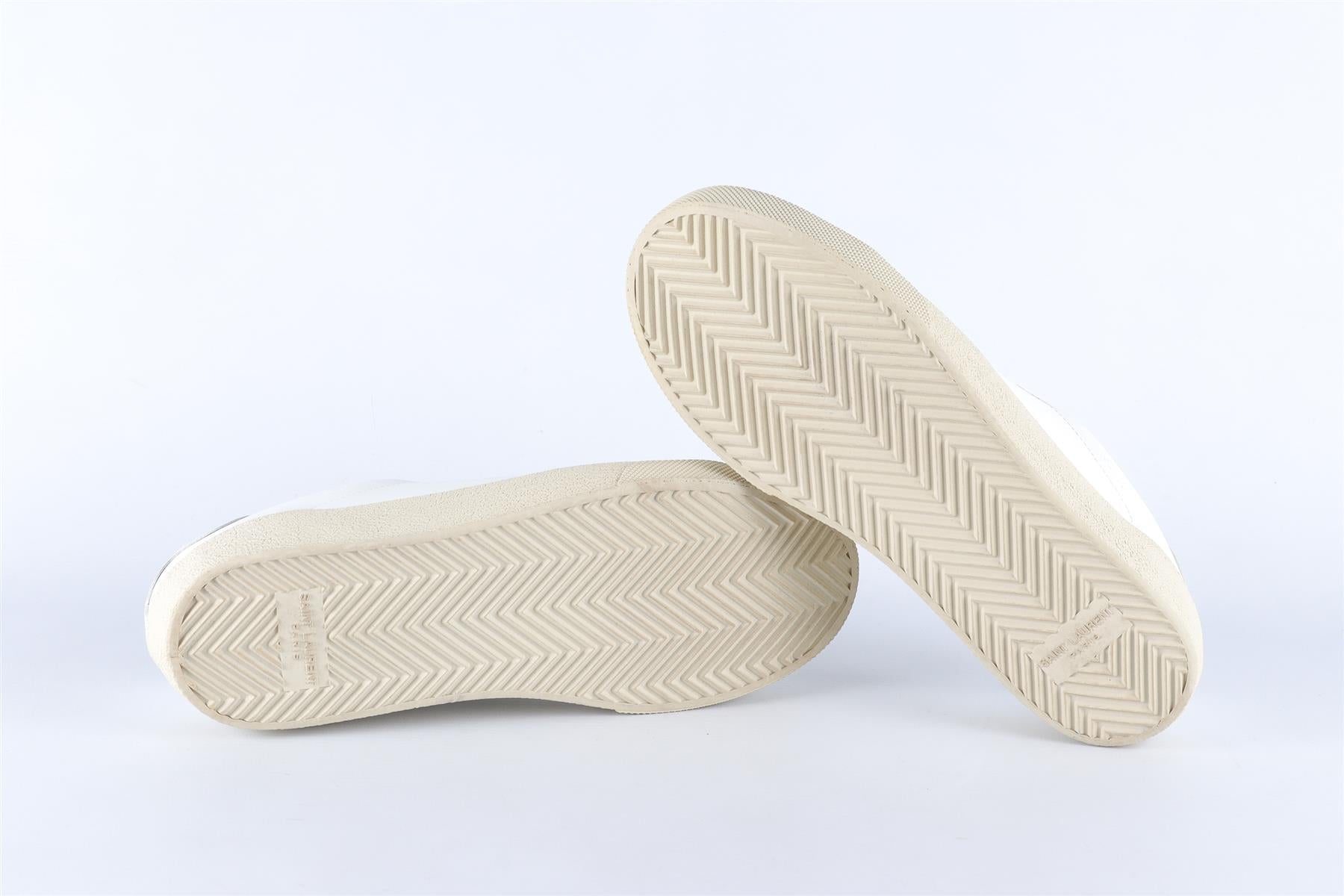 SAINT LAURENT WHITE LEATHER SNEAKERS EU 37.5 UK 4.5 US 7.5