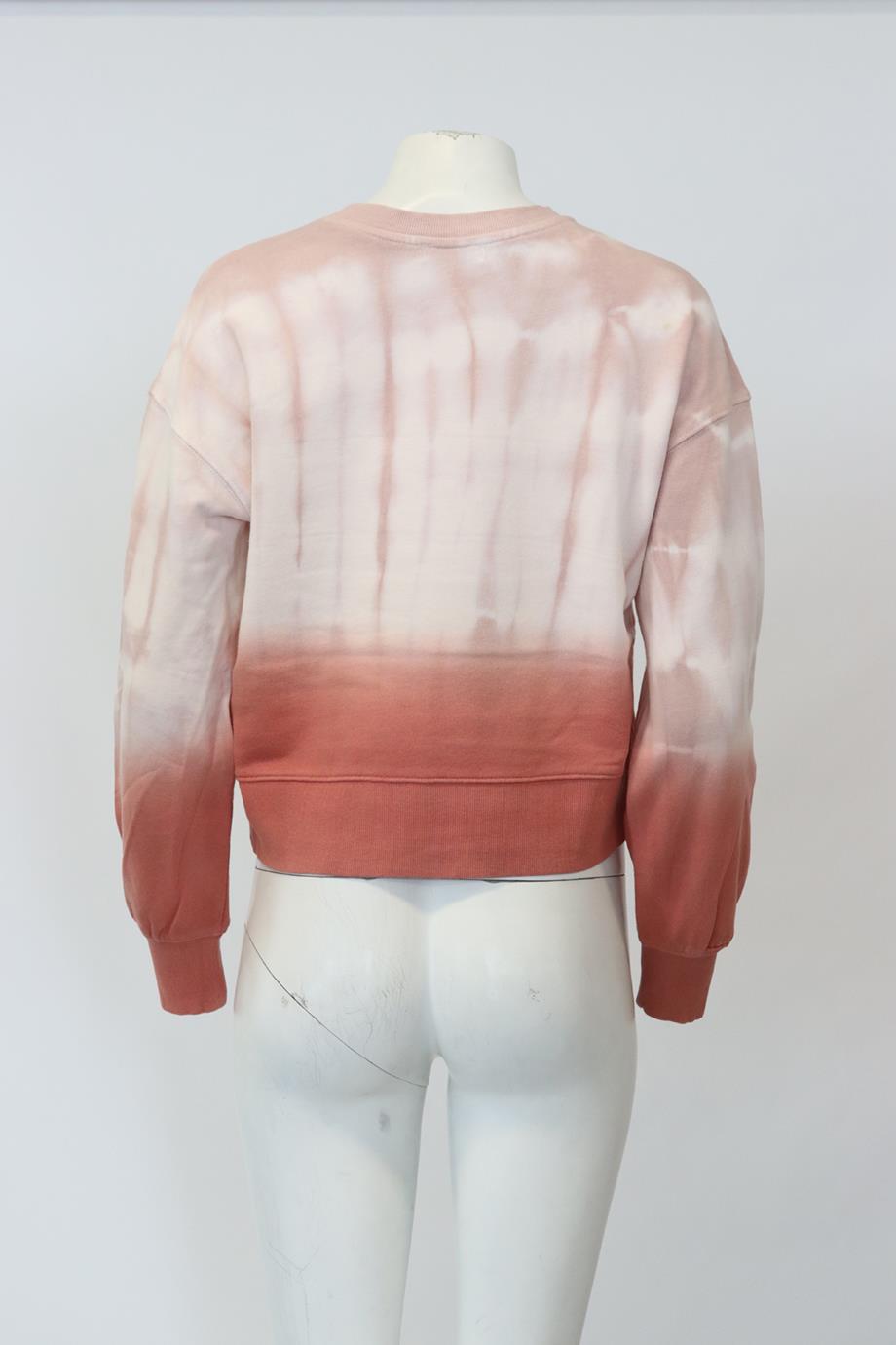 525 TIE DYED COTTON JERSEY SWEATSHIRT SMALL