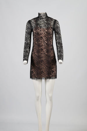 alexander wang crochet dress Crystal Macrame Dress Clear