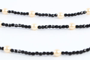 MARIA CALDERARA BLACK PEARL NECKLACE
