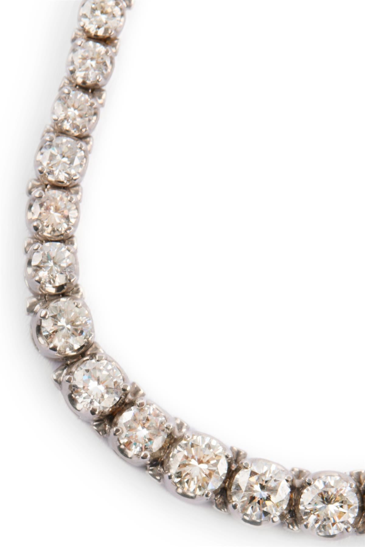 14K WHITE GOLD 11.5CTS DIAMOND NECKLACE