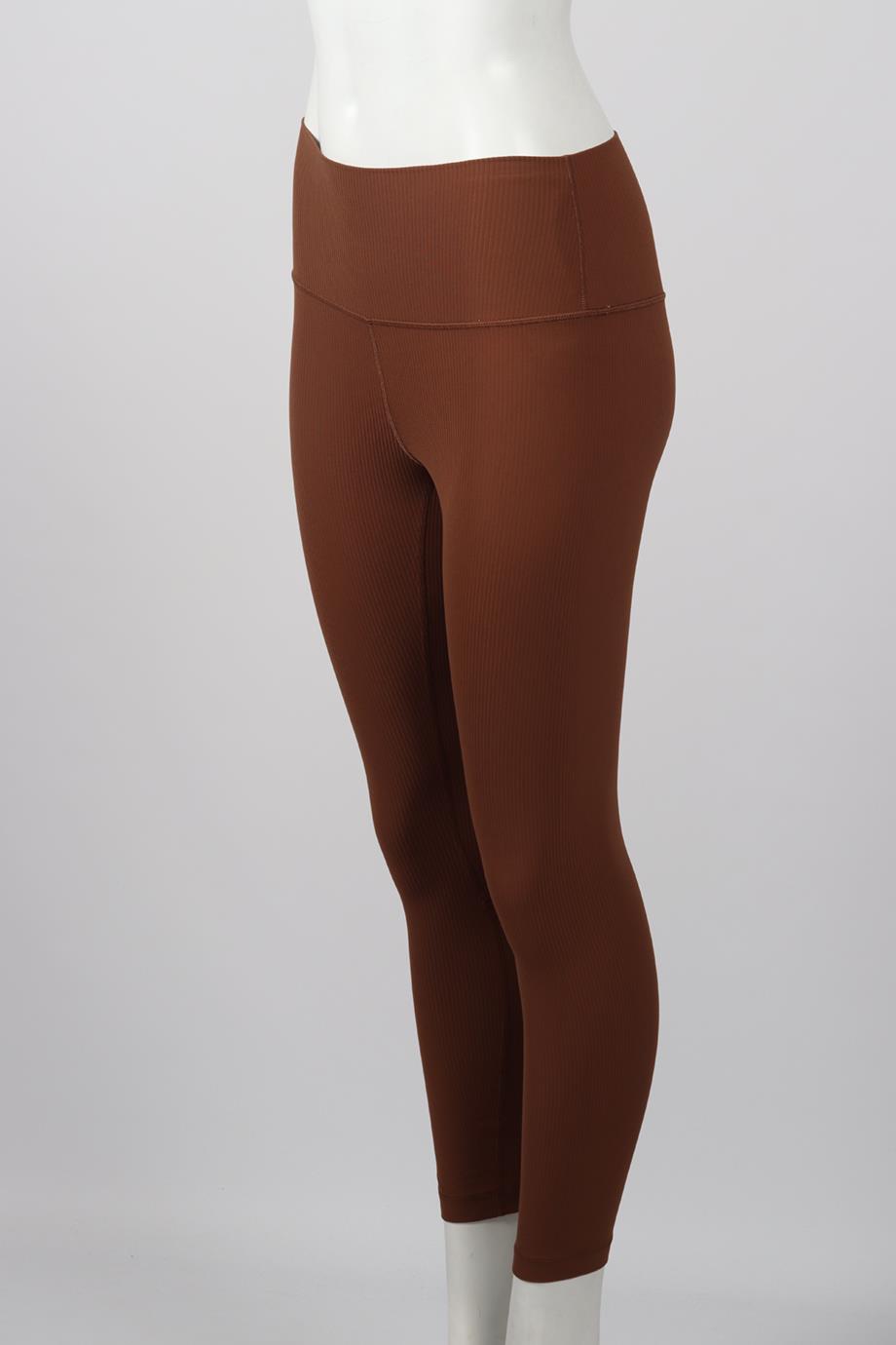 LULULEMON RIBBED JERSEY LEGGINGS US 6 UK 10