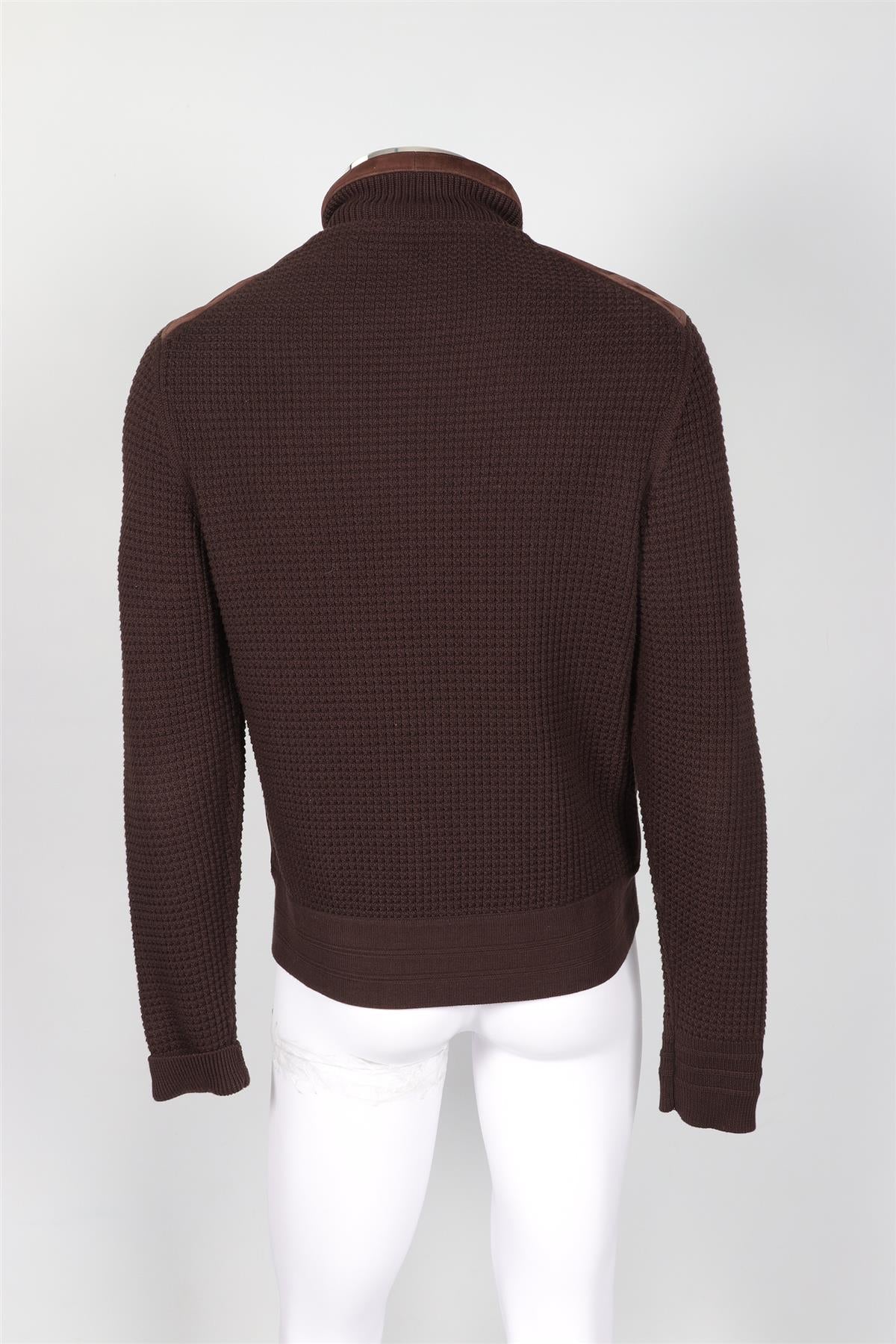 TOM FORD BROWN MEN'S SUEDE JACKET IT 50 UK 40
