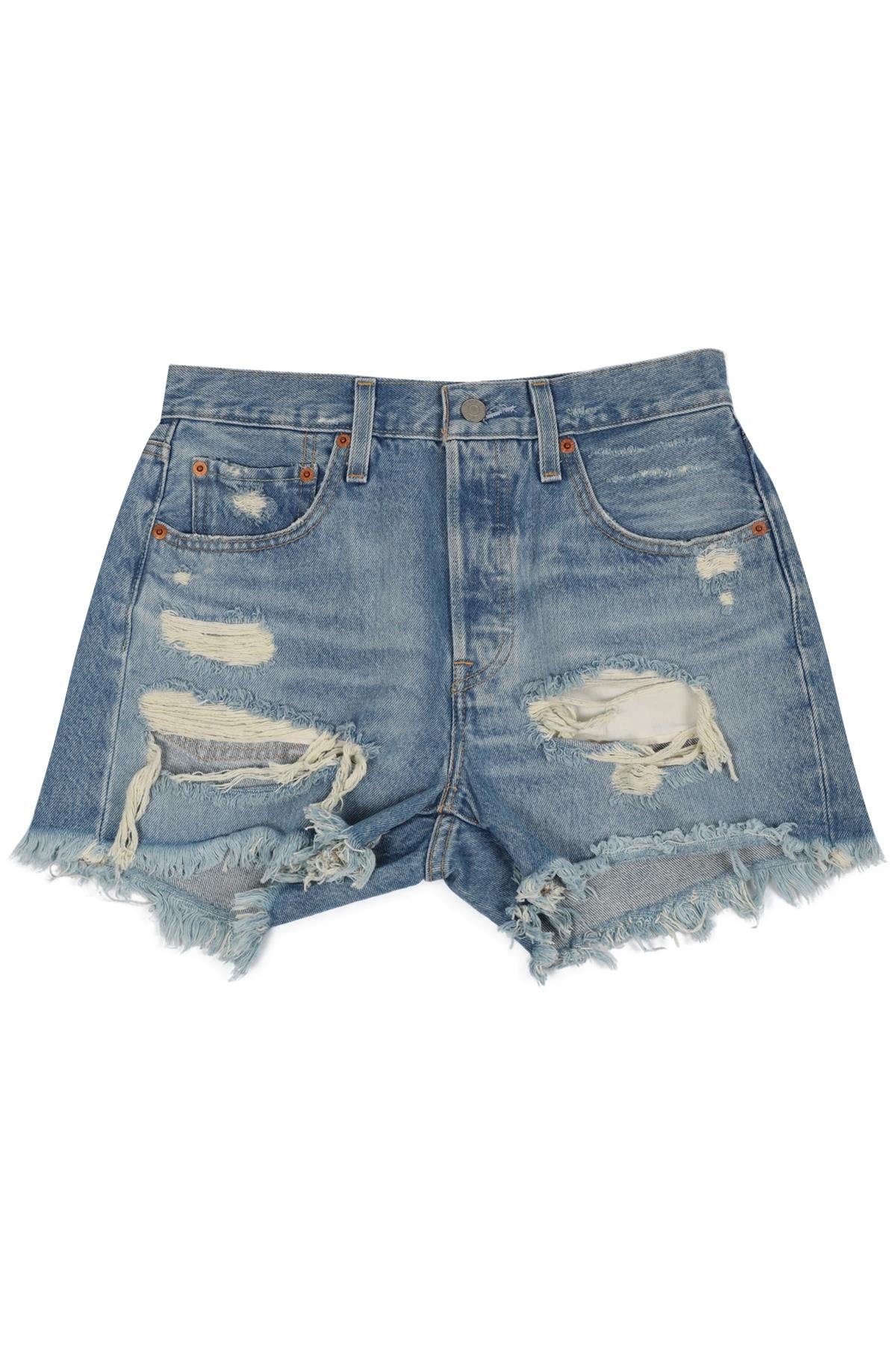LEVI'S HIGH RISE DENIM SHORTS W27 UK 8-10