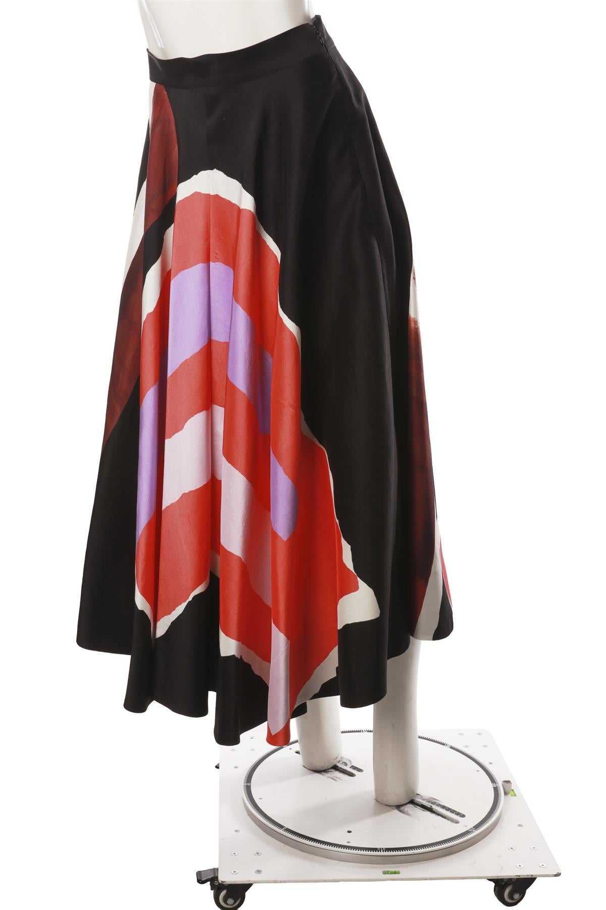 MULTI SILK MAXI SKIRT