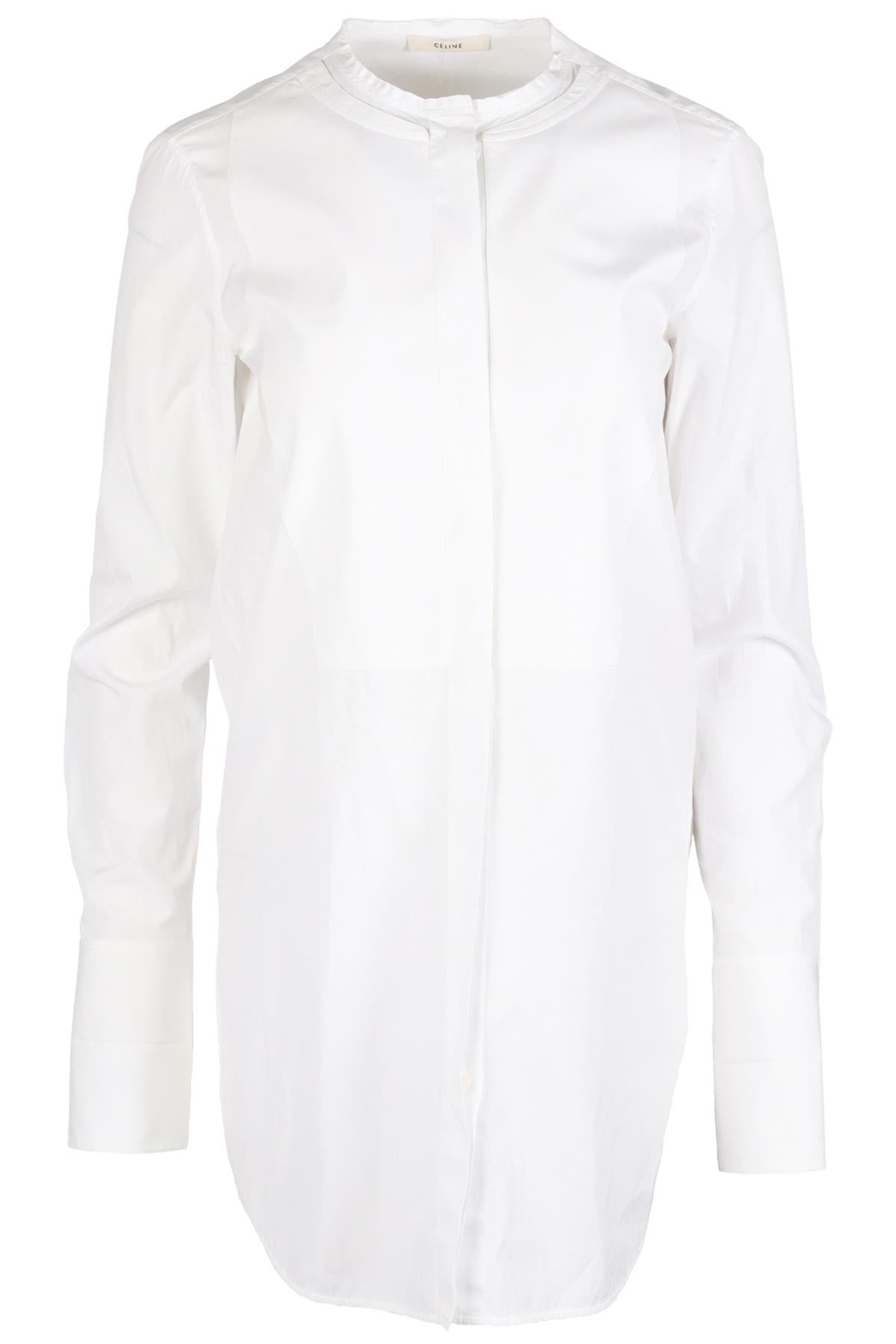 CELINE WHITE COTTON SHIRT FR 38 UK 10