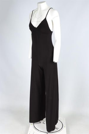 NORMA KAMALI BLACK JERSEY JUMPSUIT XSMALL