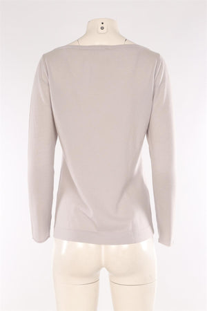 FABIANA FILIPPI GREY CASHMERE SWEATER IT 42 UK 10