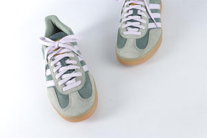 ADIDAS GREEN MEN'S GAZELLE MINERAL GREEN SILVER SNEAKERS EU 42 UK 8 US 8.5