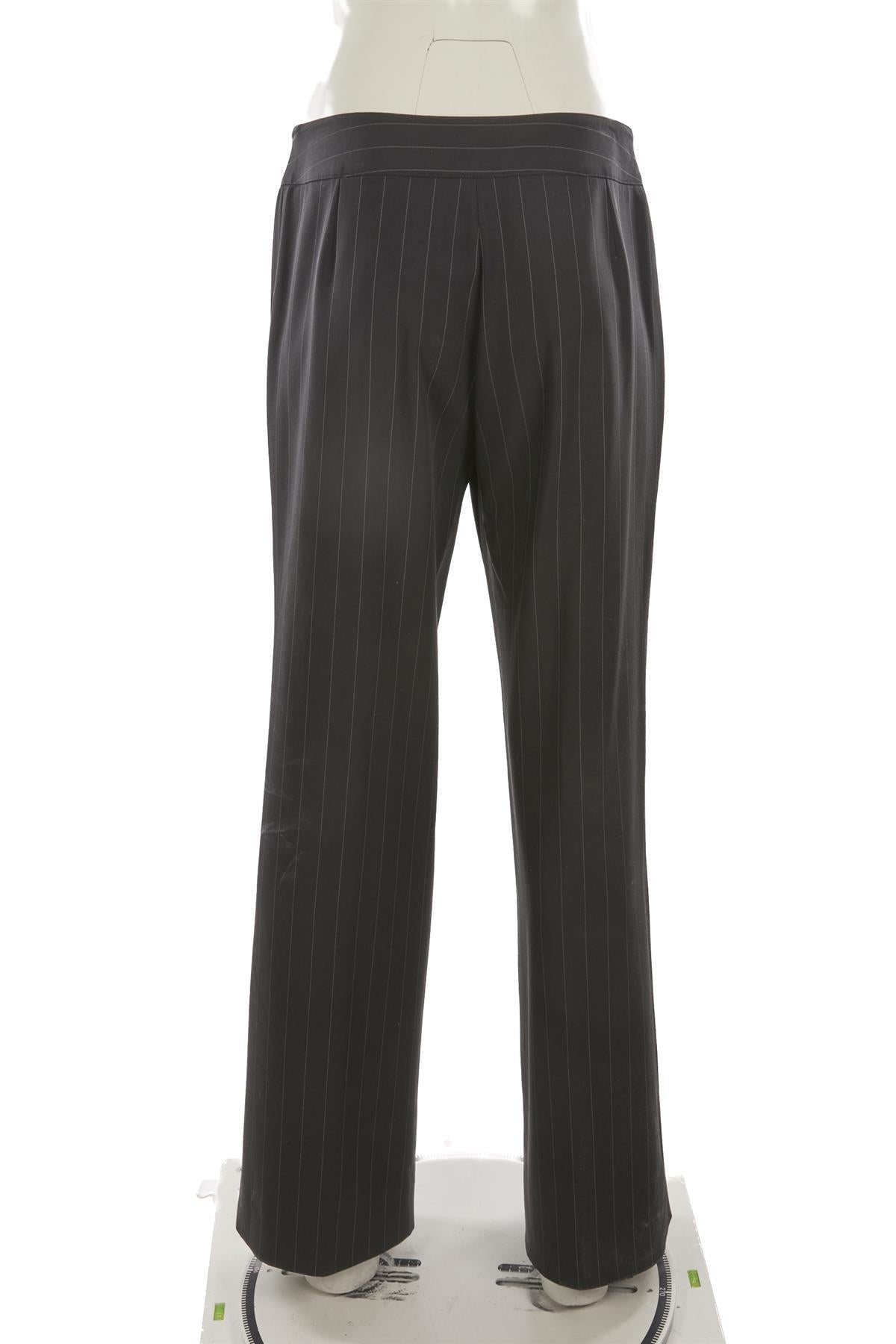 GIORGIO ARMANI BLACK VINTAGE WOOL PANT SUIT UK 8