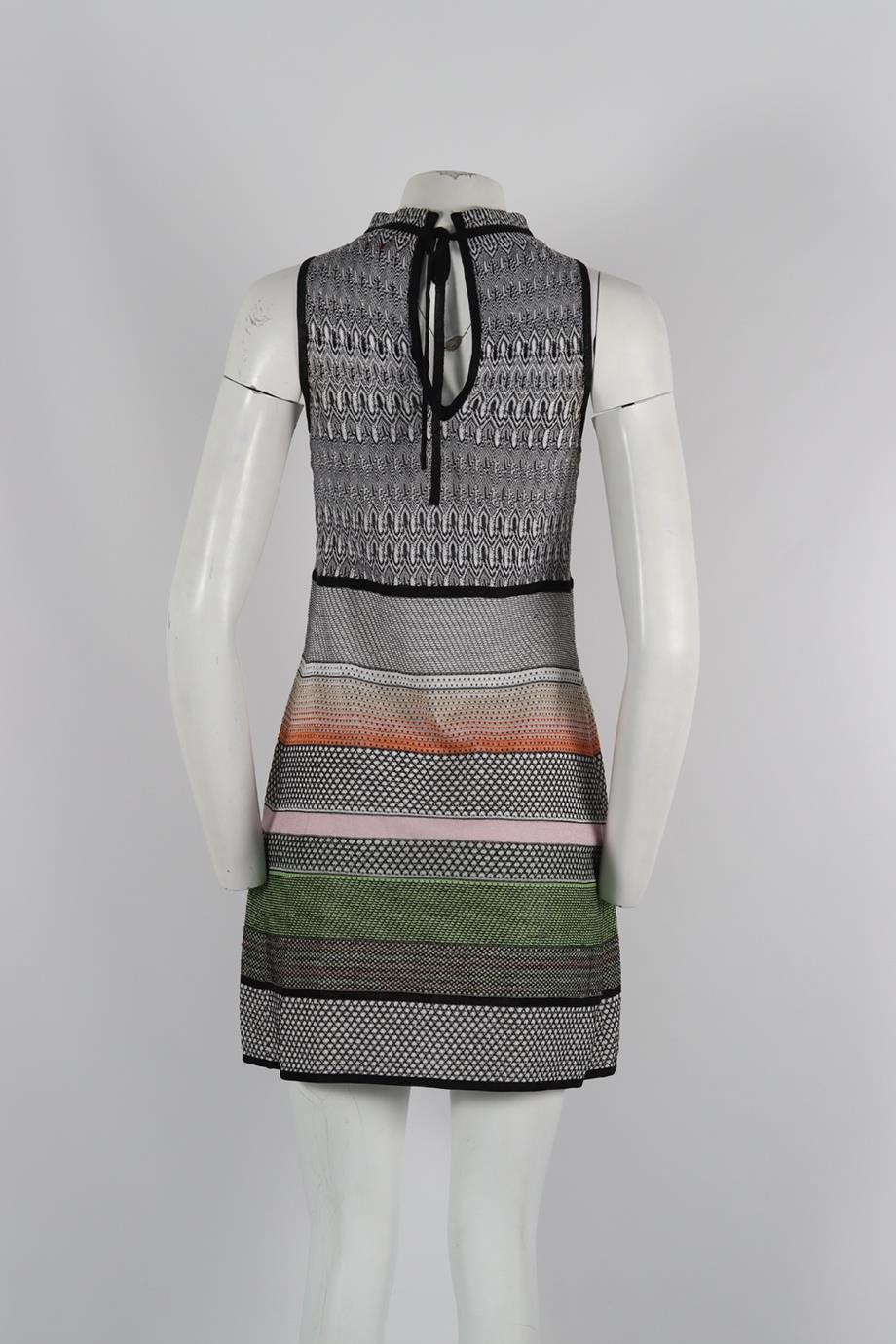 MISSONI CROCHET KNIT MINI DRESS IT 38 UK 6