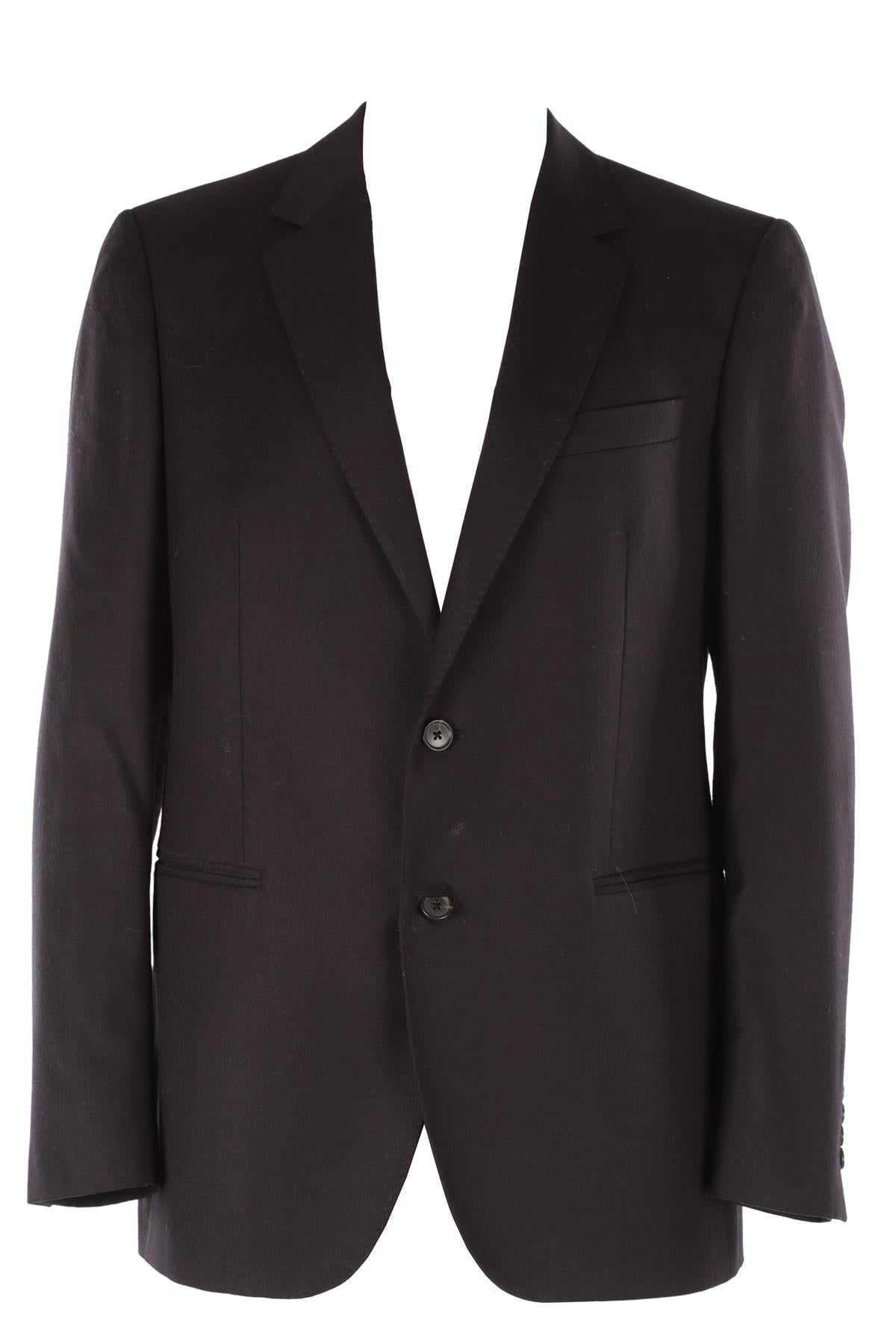 LANVIN BLACK MEN'S CASHMERE BLAZER IT 52 UK 42