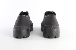 CHANEL BLACK 2024 CANVAS PLATFORM SHOES EU 40 UK 7 US 10