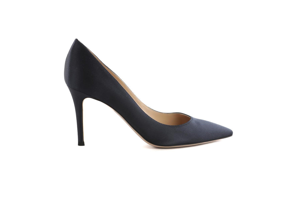 GIANVITO ROSSI NAVY SUEDE PUMPS EU 38 UK 5 US 8
