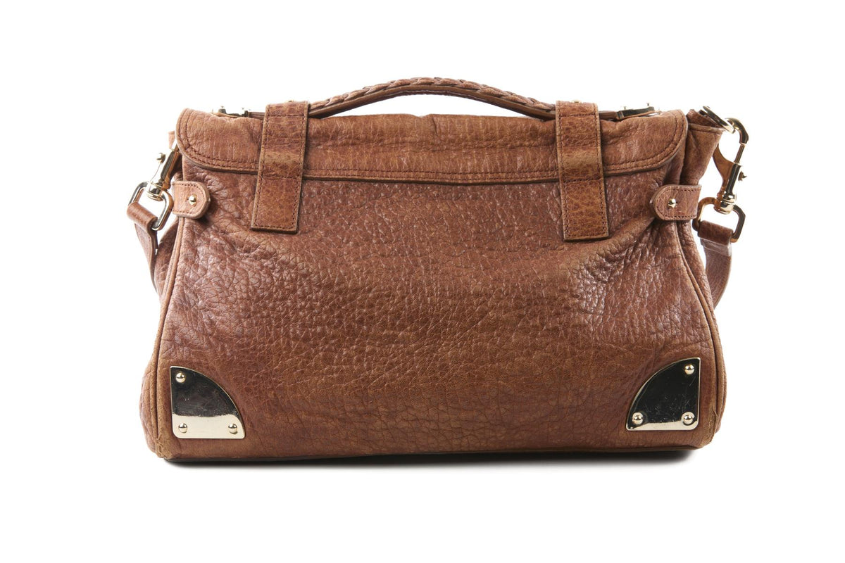 MULBERRY BROWN ALEXA LEATHER SHOULDER BAG