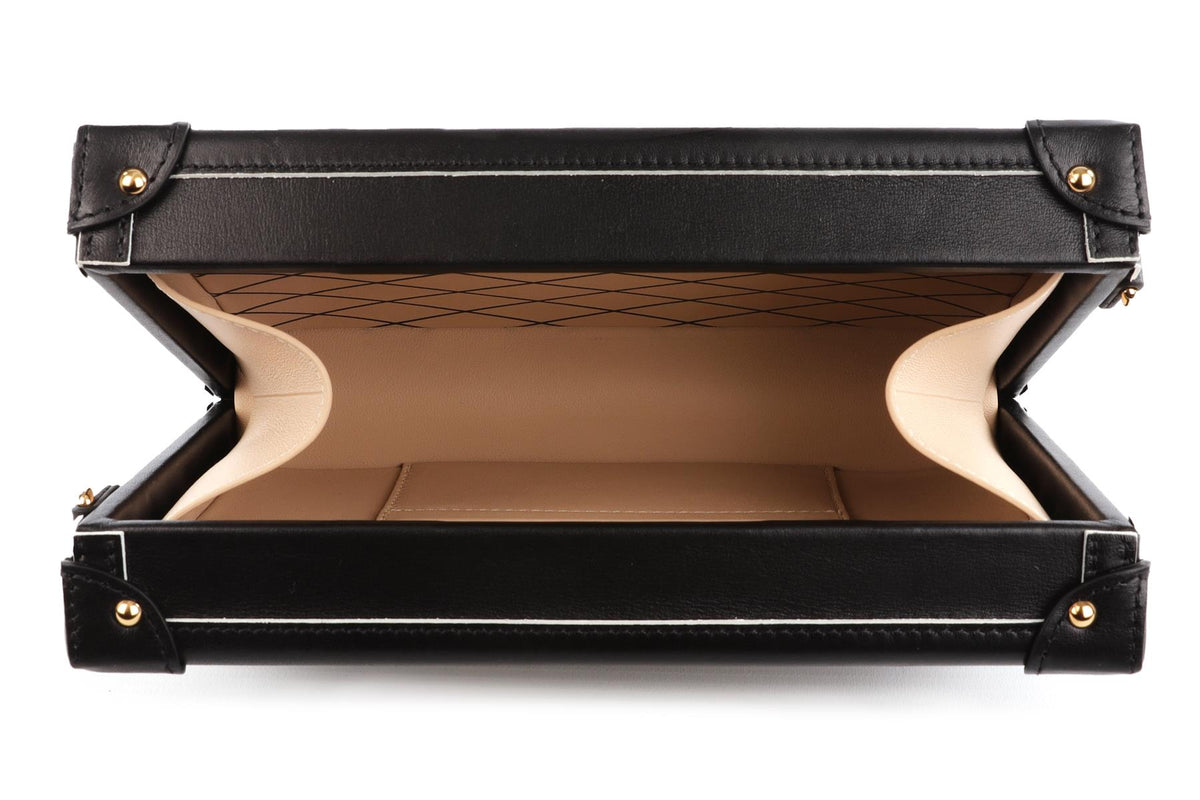 LOUIS VUITTON BLACK 2017 PETITE MALLE GOLDEN LIGHT LEATHER CLUTCH