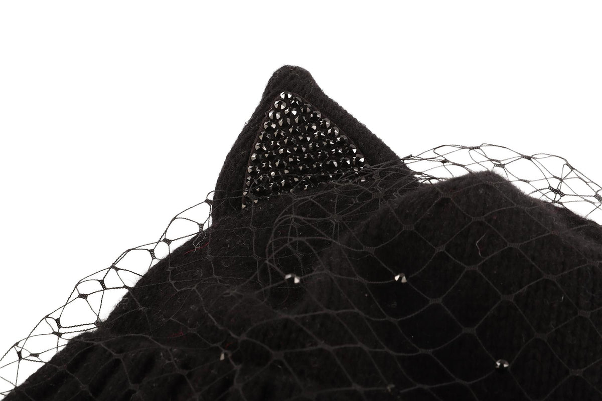 CA4LA BLACK WOOL BEANIE