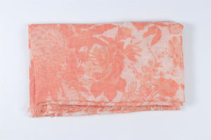 STELLA MCCARTNEY PEACH SILK SCARF