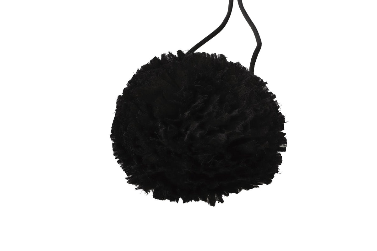 SAINT LAURENT BLACK SATIN CHOKER