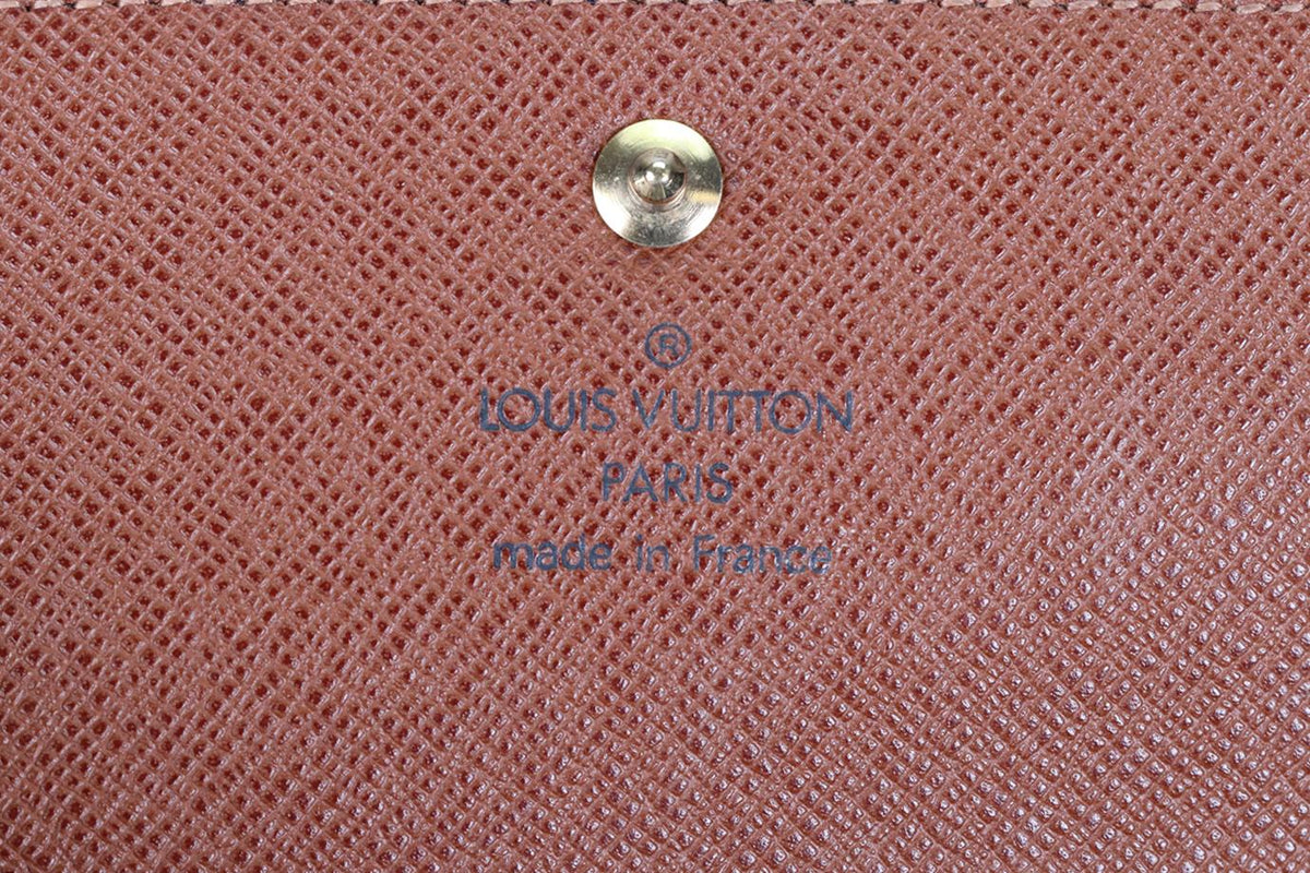 LOUIS VUITTON 2000 MONOGRAM COATED CANVAS WALLET