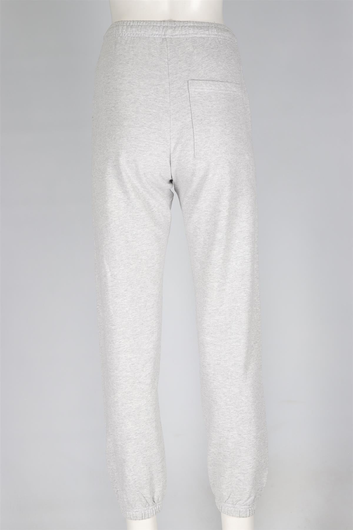 SPORTY & RICH GREY COTTON TRACK PANTS XSMALL