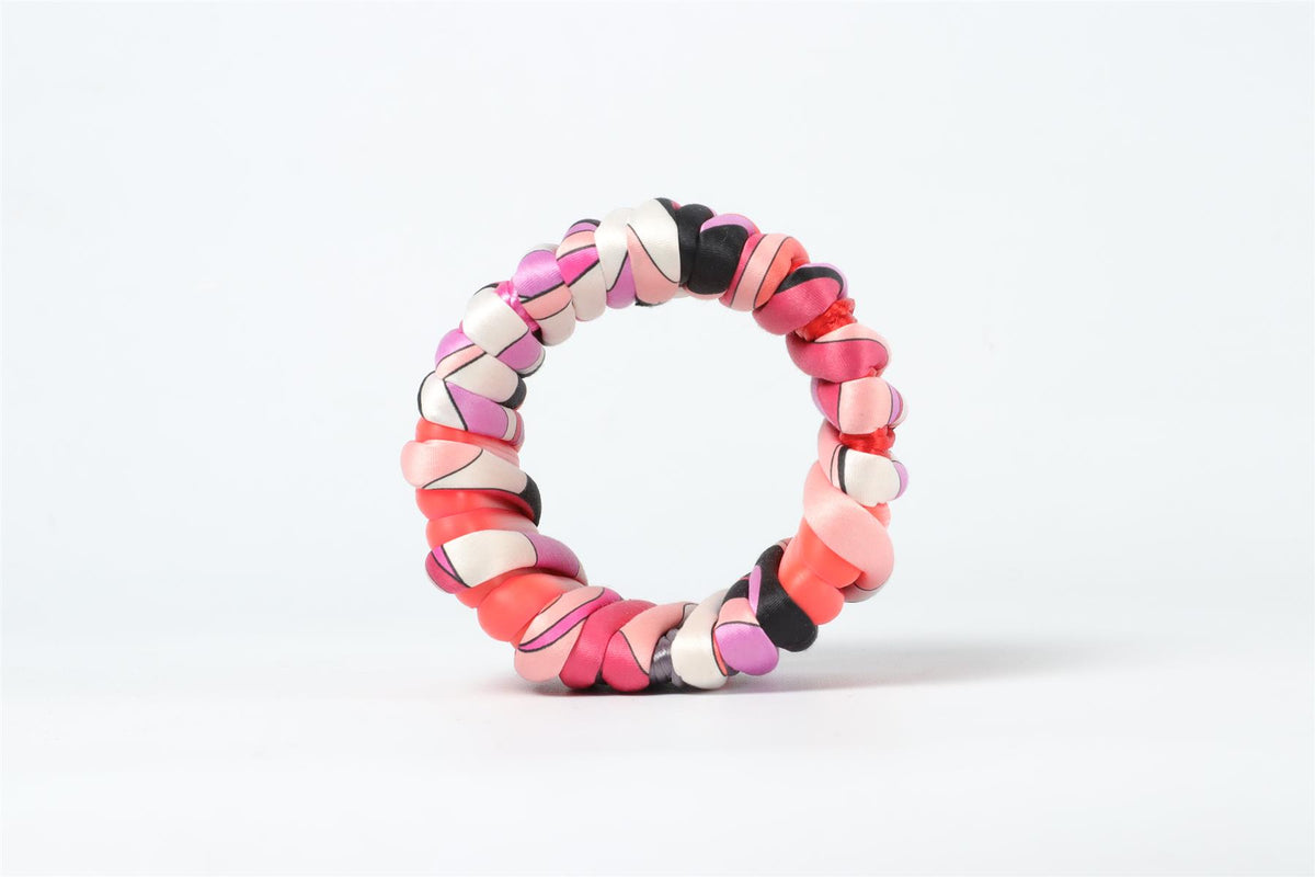 EMILIO PUCCI PINK SILK BANGLE