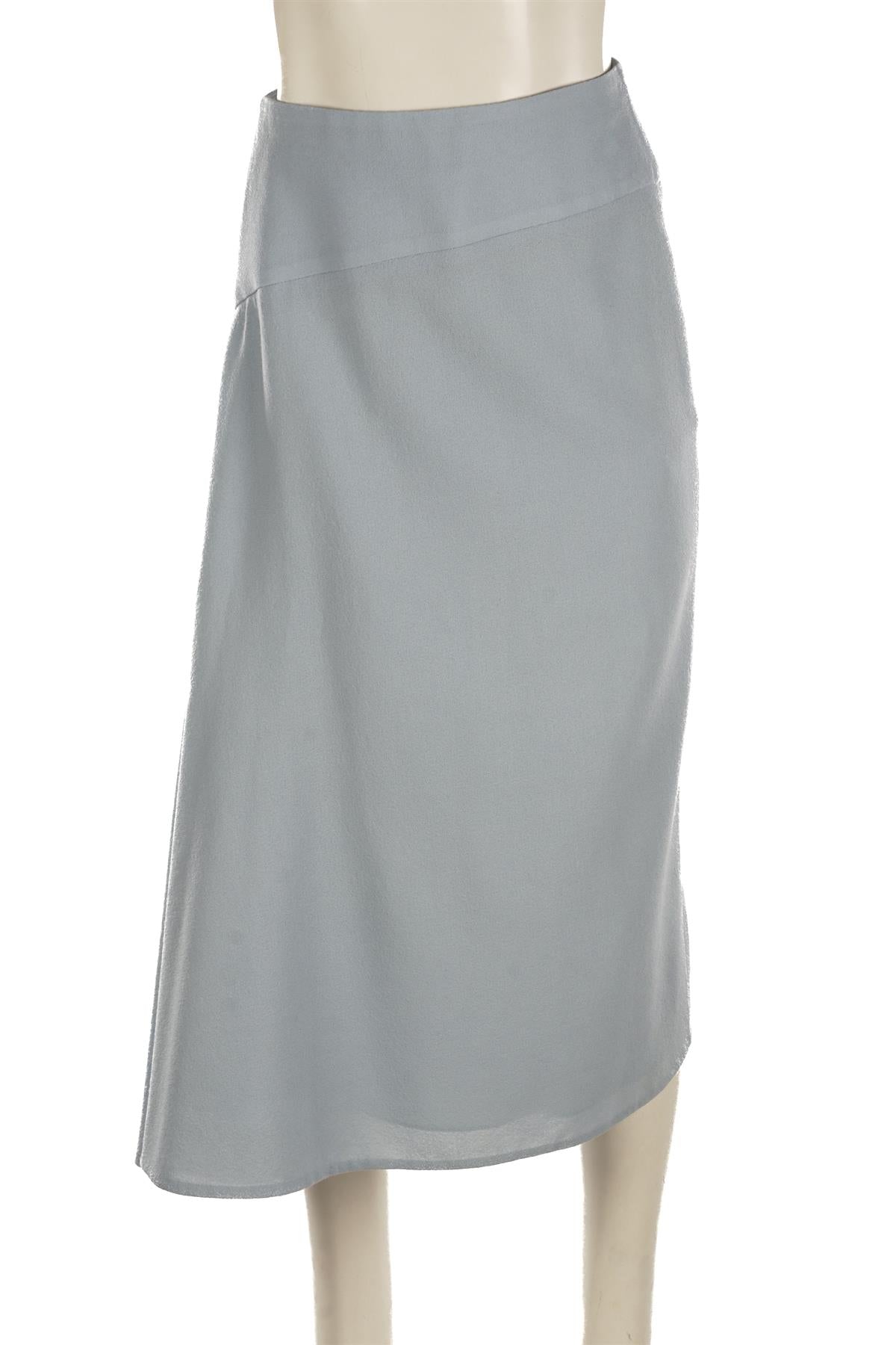 ERDEM BLUE WOOL MIDI SKIRT UK 8