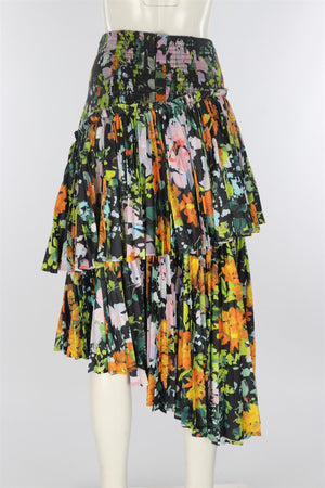AJE MULTI LINEN MAXI SKIRT UK 6