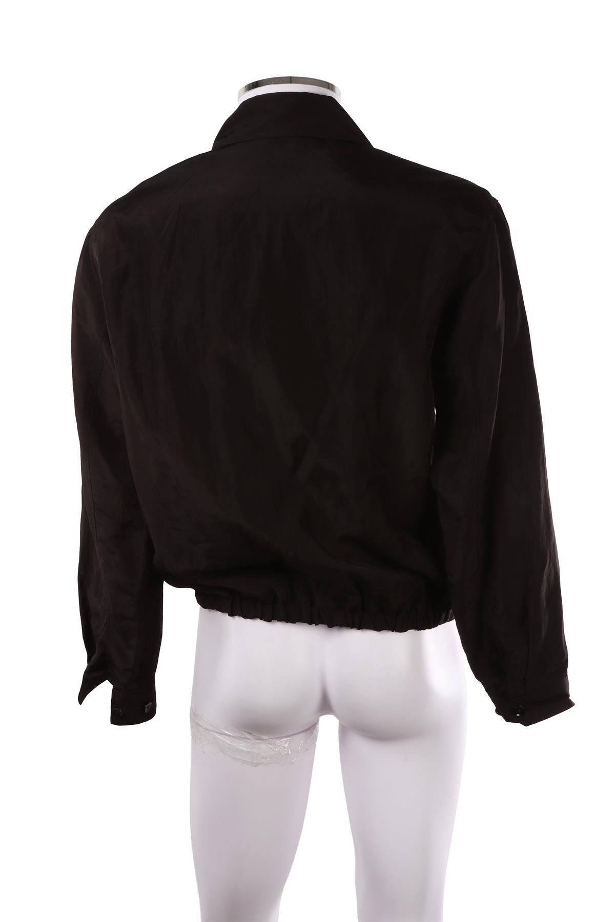 BLACK MEN'S LINEN JACKET