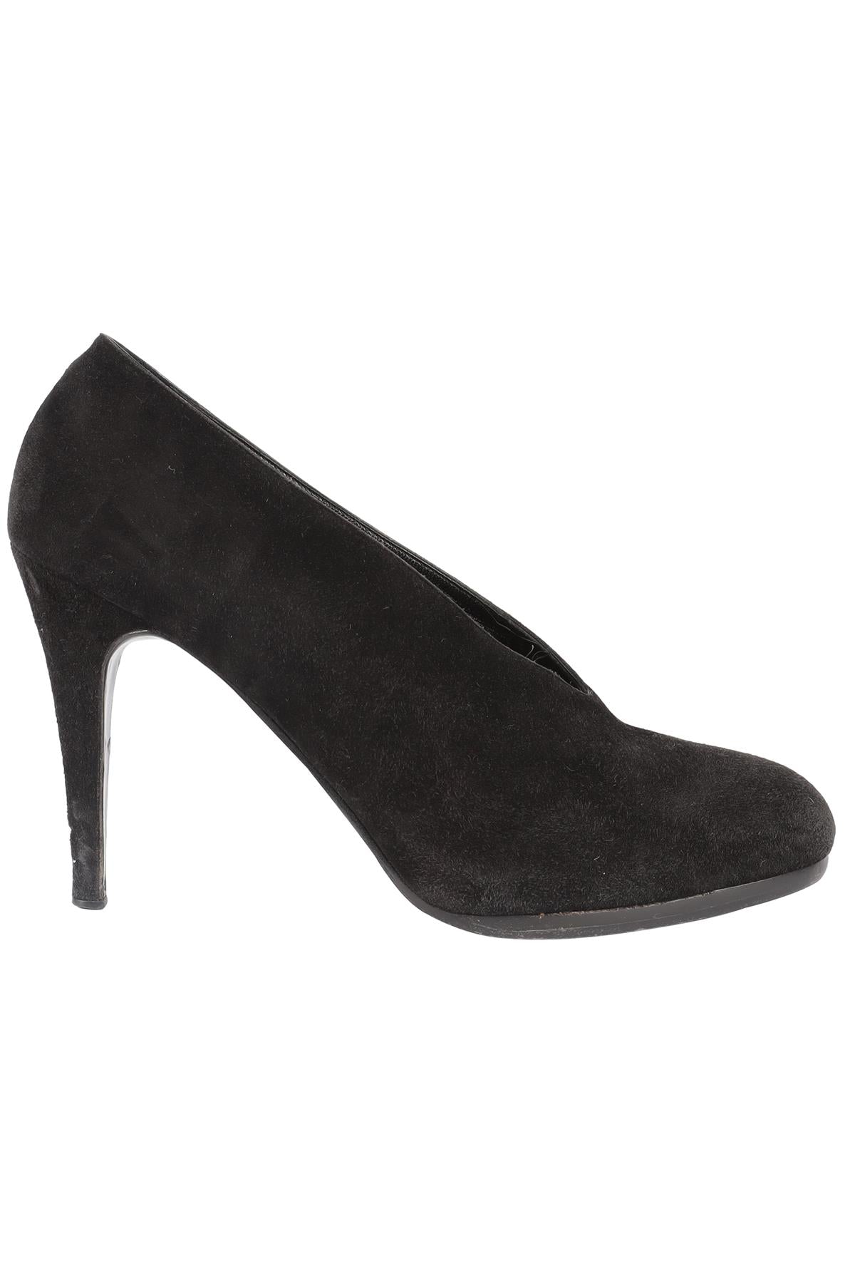 HERMÈS BLACK SUEDE PUMPS EU 38 UK 5 US 8