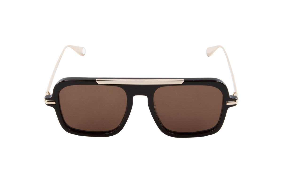 PAST MIDNIGHT BROWN THE RETRO ACETATE SUNGLASSES