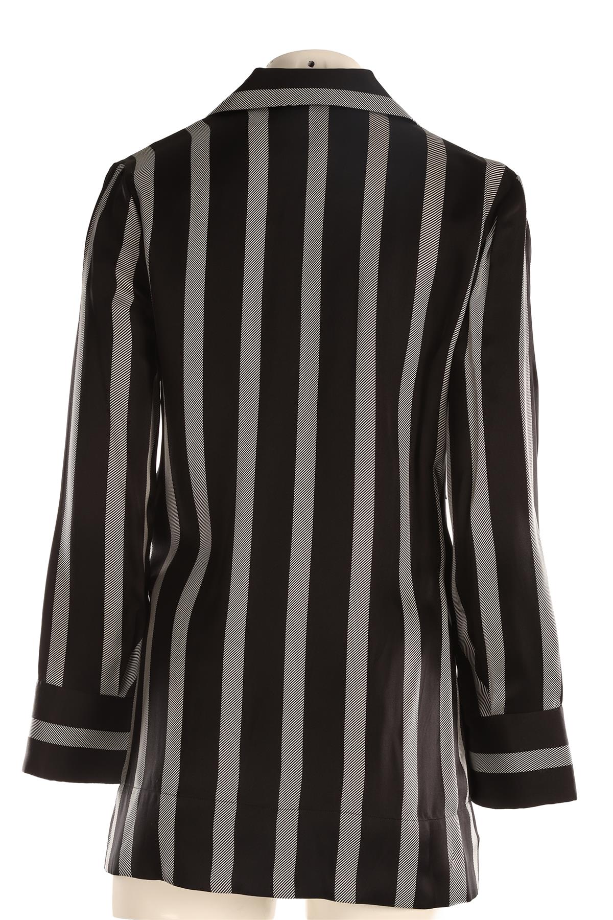 ANINE BING BLACK SILK SHIRT XSMALL