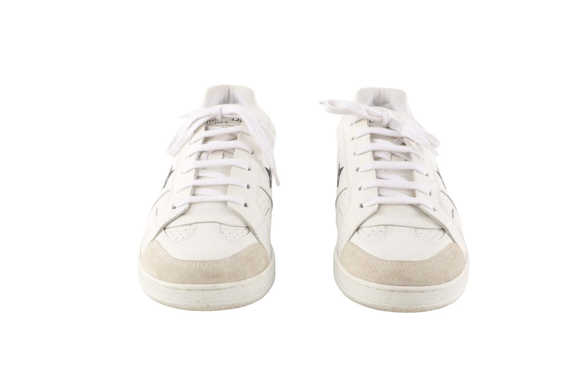 CHRISTIAN DIOR WHITE STAR LEATHER SNEAKERS EU 40 UK 7 US 10