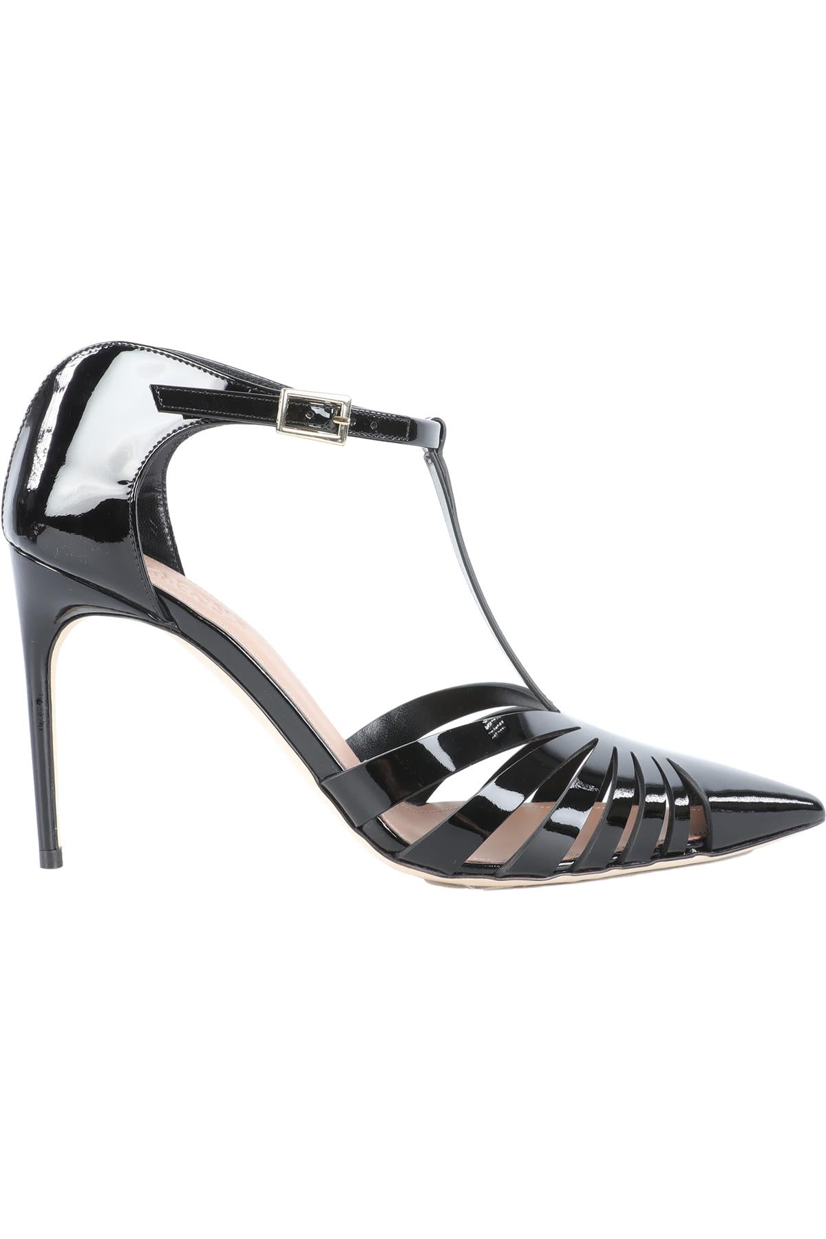 MALONE SOULIERS BLACK PATENT LEATHER PUMPS EU 39 UK 6 US 9