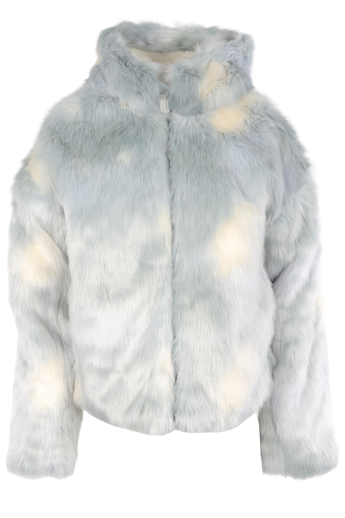 KITH BLUE COTTON FAUX FUR JACKET SMALL