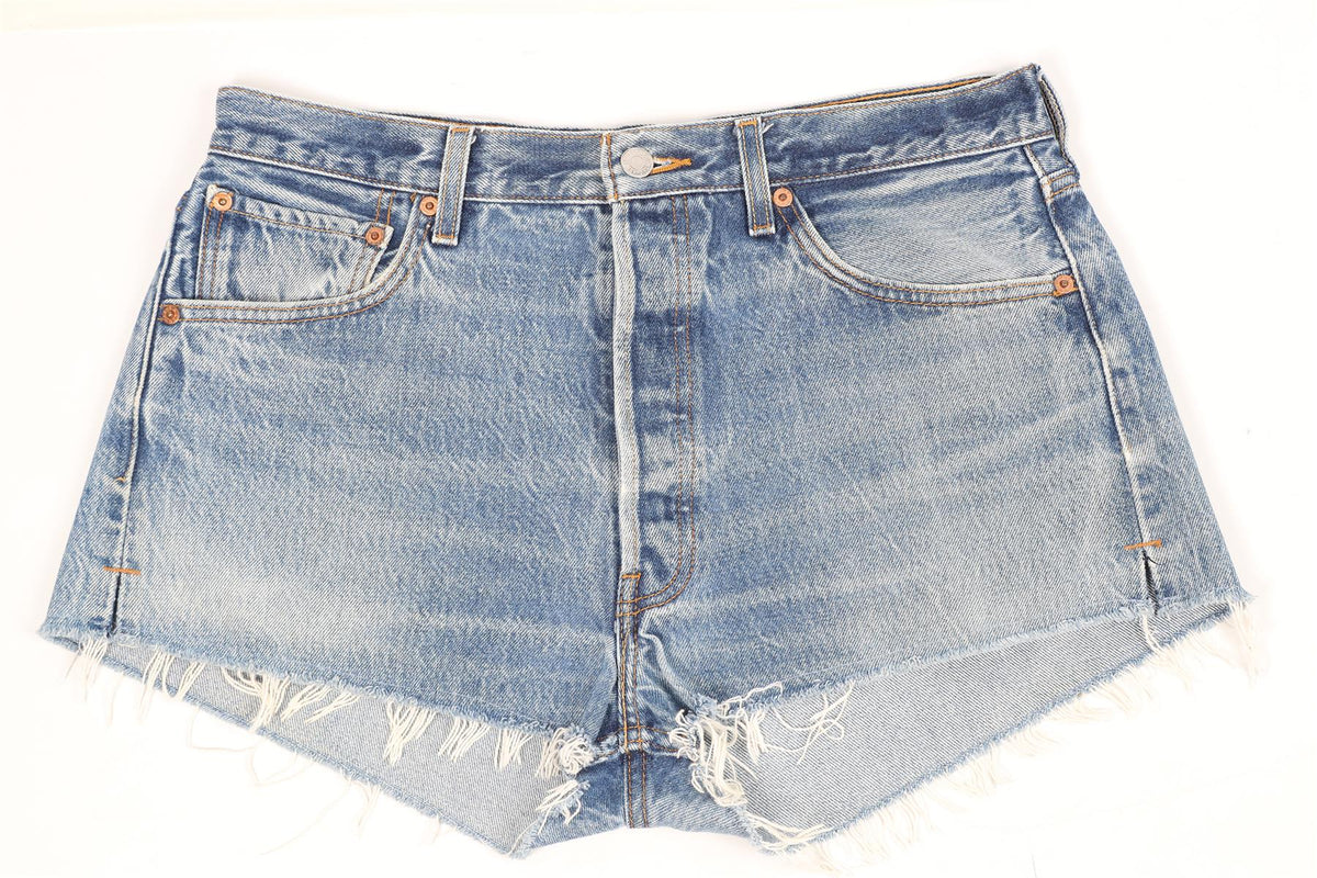 RE/DONE HIGH RISE DENIM SHORTS W28 UK 10
