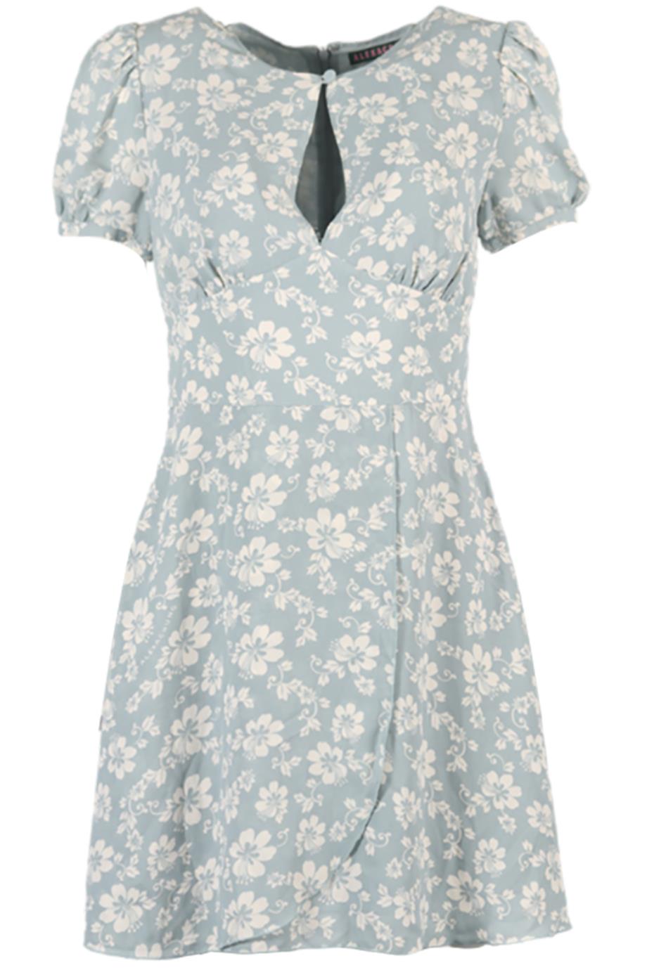 ALEXA CHUNG FLORAL PRINT CREPE MINI DRESS UK 12